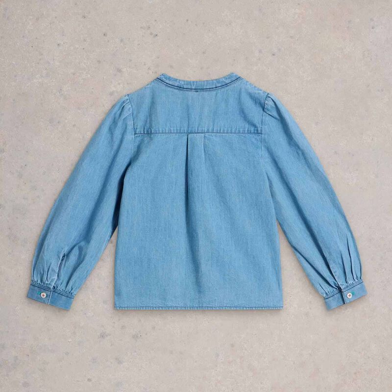 White Stuff LS Chambray Top image number 1